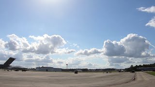 US Air Force The Thunderbirds Prep for Rome Georgia Air Show [upl. by Kentigera]