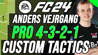 PRO ANDERS VEJRGANG 4321 CUSTOM TACTICS amp INSTRUCTIONS  EA FC 24 [upl. by Booze62]