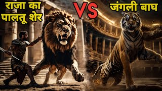 Lion Nero Vs Wild Tiger  जब राजा के शेर से लड़ा एक जंगली बाघ । Facts Phylum [upl. by Wallinga]