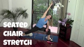 10Minute Seated Chair Stretch Routine quick stretch seated exercise [upl. by Smoot]