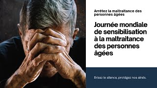 Message du min O’Regan  Journée mondiale de sensibilisation à la maltraitance des personnes âgées [upl. by Aenil944]