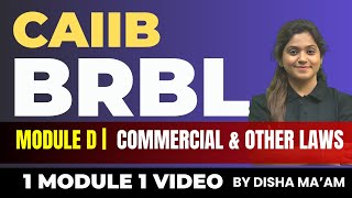 CAIIB BRBL Marathon Session  BRBL Module D  All Units in one video  CAIIB BRBL Concept Classes [upl. by Dirrej]