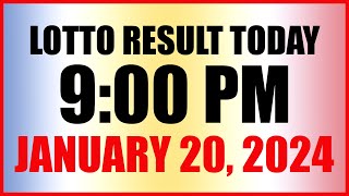 Lotto Result Today 9pm Draw January 20 2024 Swertres Ez2 Pcso [upl. by Assital]