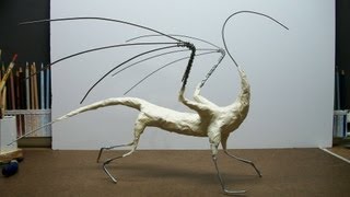 Full Dragon Sculpture Part 2 Wings foil and tape [upl. by Attegroeg]