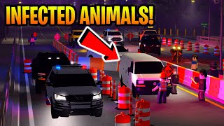 ANIMALS WITH DISEASE SMUGGLED OVER BORDER HUGE PURSUIT amp TAKEDOWN ERLC Roblox Roleplay [upl. by Veator278]