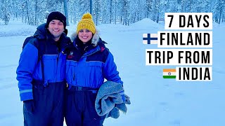 India To Finland 7 Days Travel Plan  How to Plan Trip to Lapland Finland In Winter  In Hindi [upl. by Adnilam63]