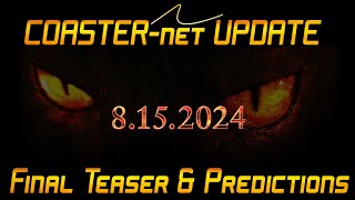 Final Teaser amp Prediction for Six Flags Great America 2025 Roller Coaster  COASTERnet Update [upl. by Enimrej]