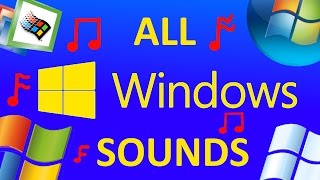 ALL MICROSOFT WINDOWS SOUNDS WINDOWS 110 [upl. by Ilene]