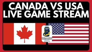 🔴 Canada vs USA World Juniors LIVE  IIHF World Juniors 2024 Pre Tournament Hockey Game Live Stream [upl. by Atinev586]