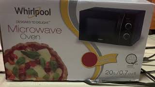 Unboxing Whirlpool Microwave Oven 20L [upl. by Ajani48]