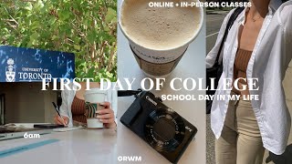 FIRST DAY OF UNI 6am day in my life grwm classes vlog [upl. by Ellita318]