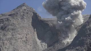 Collection of strombolian eruptions at Batu Tara volcano Flores Sea Indonesia [upl. by Hazeefah]