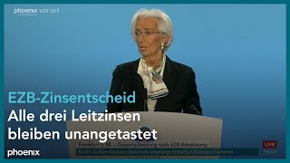 Christine Lagarde EZBPräsidentin zur EZBZinsentscheidung  070324 [upl. by Bouton]