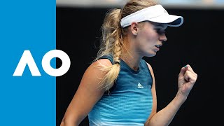 Johanna Larsson v Caroline Wozniacki match highlights 2R  Australian Open 2019 [upl. by Levinson785]