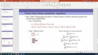 11 finite time linear quadratic regulator [upl. by Sherr492]