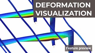 Smooth and realistic deformation representation of 7DOF beam FE results [upl. by Yelsek]