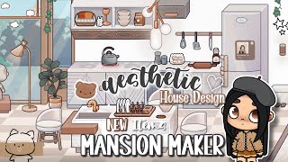 NEW ITEMS AESTHETIC MANSION HOUSE MAKER🧸aesthetic Avatar World House Ideas✨NEW UPDATE House Design [upl. by Pippa]