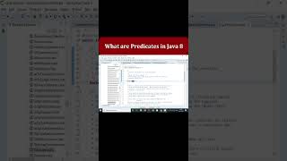 What are predicates in Java 8  Interview Questions and Answers  Code Decode shorts [upl. by Mariko]