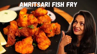 AMRITSARI FISH FRY  Crispy Light amp Delicious  Easy Recipe [upl. by Hanford]