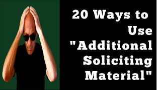 20 Ways to Use “Additional Soliciting Materials” for the Proxy Season [upl. by Alial]