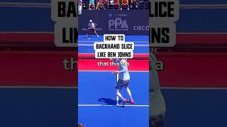 Backhand Slice Drop Like Ben Johns [upl. by Arhsub132]