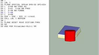 PyramiderMulti TNC530 Valter Isander 2010 motion 5axis CNC program [upl. by Orimlede]