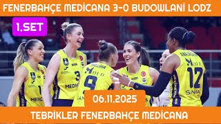 Fenerbahçe Medicana 30 Budowlani Lodz Şampiyonlar Ligi Maçı 06112024 clvolleyw melissavargas [upl. by Airolg284]