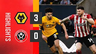 Wolves 30 Sheffield United  Emirates FA Cup highlights  Podence brace amp Semedo goal downs Blades [upl. by Dranoc]