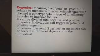 EUGENICS Euphenics and EUTHENICS TRICKS TO Remaind and theor differences made easy [upl. by Aicila]