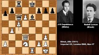 Capablanca Checkmates The Dutch Chess Champion in a Simul  London 1911 [upl. by Bronder]