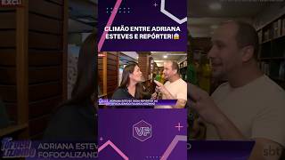 Climão entre Adriana Esteves e repórter do Fofocalizando do SBT😱 Virou Festa [upl. by Rena937]