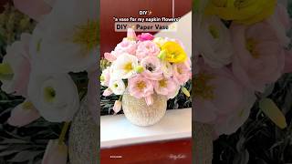 How to make a vase using paper and balloon  A vase for handmade paper flowers [upl. by Doniv]