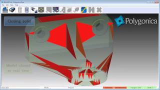 Polygonica demonstrating automatic STL fixing in real time [upl. by Shrier914]