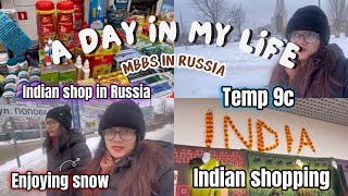 Day Out after Hectic Days of Med School Winter Days Indian Shop in Russia  NOUSHIN KHANAM [upl. by Kciderf]