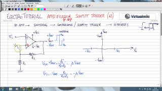 ElectroTutorial 364 Amplificador 12 Schmitt Trigger [upl. by Rahal178]