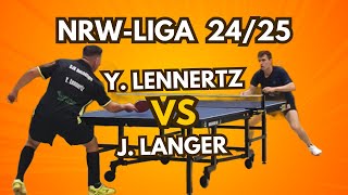 🏓🔥Spannende Ballwechsel zwischen YLennertz2123TTR  JLanger1963TTR [upl. by Letniuq989]