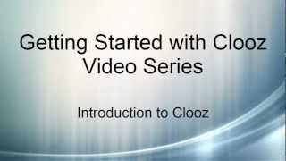 1 Introduction to Clooz [upl. by Attenreb]