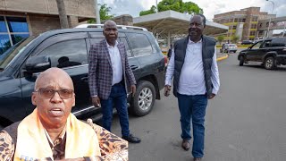 RAILA ODINGA FINALLY ARRIVES AT JIMMY WANJIGIS HOUSE UNDER TIGHT SECURITY [upl. by Nebuer430]