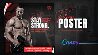 Create an EyeCatching Fitness Post in Canva  Canva Tutorial [upl. by Charry806]