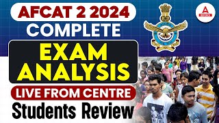 AFCAT 2 2024 Complete Exam Analysis Live From Centre Students Review [upl. by Baalbeer374]