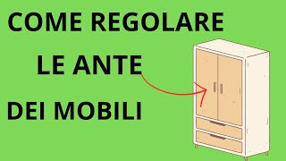 REGOLARE CERNIERE DEI MOBILI [upl. by Curtice411]