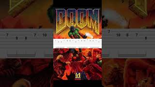 E1M1 At Dooms Gate  DOOM Guitar Cover  With Tabs metal metalguitarcover guitar [upl. by Aerb]