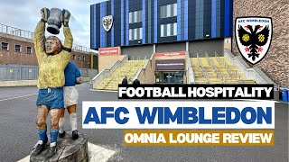 AFC Wimbledon hospitality review  Omnia Lounge  The Padded Seat [upl. by Sirrah]