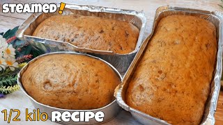 Sub STEAMED BANANA CAKE  BANANA MOIST CAKE  12 Kilo Pangnegosyo  Banana Cake Recipe [upl. by Oralla]