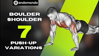 7 BEST PUSHUPS FOR SHOULDERS Build MASSIVE Delts AT HOME [upl. by Eessej]