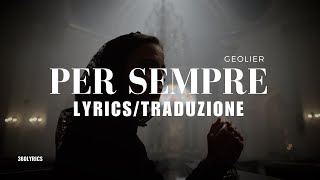 Geolier  PER SEMPRE testolyrics video  traduzione [upl. by Careaga]