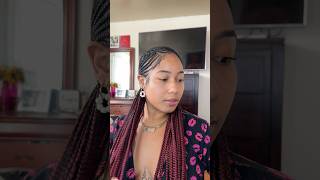 Refreshing my braids🤝🏽 fyp foryou braids hairstyles hairtips [upl. by Eberta797]