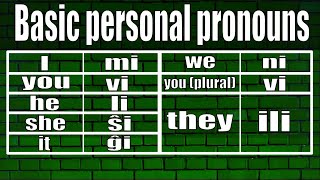 Esperanto Personal pronouns [upl. by Balkin382]