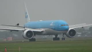 KLM B777300 Landing Schiphol [upl. by Antonia]