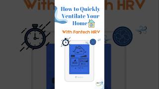 How to quickly ventilate your home with Fantech HRV fantech hrv [upl. by Nagiam]